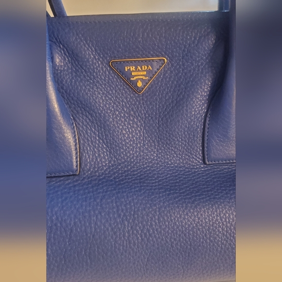 Prada vitello 2way blue bag - Picture 8 of 13